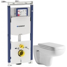 Комплект подвесной унитаз Orange C03-100W + система инсталляции Geberit 111.362.00.5