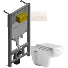 Комплект подвесной унитаз Orange C03-100W + система инсталляции Jacob Delafon E29025-NF + E29026-01R