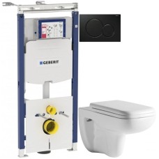 Комплект подвесной унитаз Orange C03-100W + система инсталляции Geberit 111.362.00.5 + 115.770.DW.5