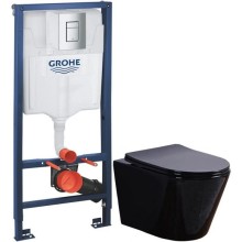 Комплект подвесной унитаз Esbano Clavel ESUPCLAVB + система инсталляции Grohe 38772001