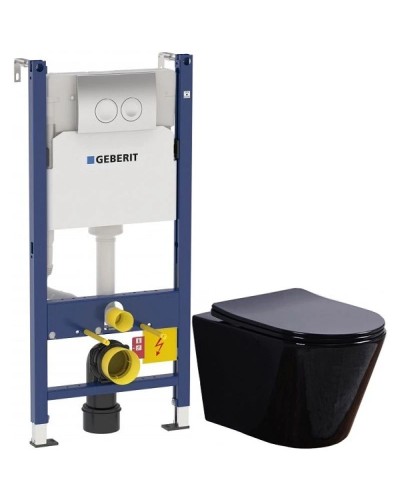 Комплект подвесной унитаз Esbano Clavel ESUPCLAVB + система инсталляции Geberit 458.124.21.1
