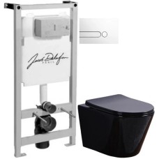 Комплект подвесной унитаз Esbano Clavel ESUPCLAVB + система инсталляции Jacob Delafon E5504-NF + E4326-00