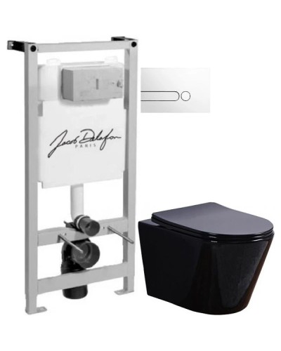 Комплект подвесной унитаз Esbano Clavel ESUPCLAVB + система инсталляции Jacob Delafon E5504-NF + E4326-00