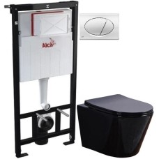 Комплект подвесной унитаз Esbano Clavel ESUPCLAVB + система инсталляции AlcaPlast AM101/11203:1RUSSETM71