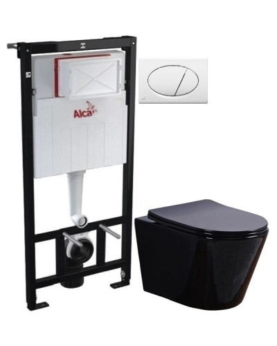 Комплект подвесной унитаз Esbano Clavel ESUPCLAVB + система инсталляции AlcaPlast AM101/11203:1RUSSETM70