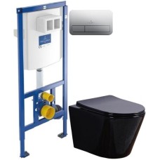 Комплект подвесной унитаз Esbano Clavel ESUPCLAVB + система инсталляции Villeroy & Boch 92246100 + 92249061