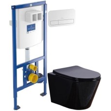 Комплект подвесной унитаз Esbano Clavel ESUPCLAVB + система инсталляции Villeroy & Boch 92246100 + 92249068