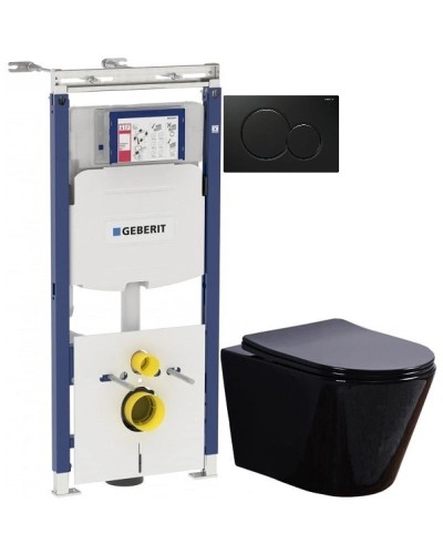 Комплект подвесной унитаз Esbano Clavel ESUPCLAVB + система инсталляции Geberit 111.362.00.5 + 115.770.DW.5