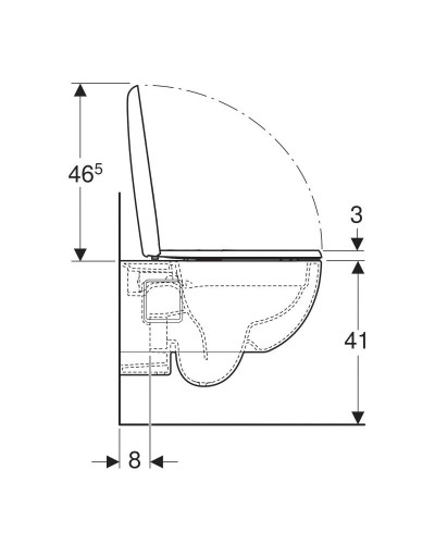 Комплект подвесной унитаз 500.800.00.1 + система инсталляции 458.103.00.1 + 115.105.DW.1 Geberit Renova 500.103.DW.R