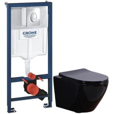 Комплект подвесной унитаз Esbano Azalea ESUPAZALB + система инсталляции Grohe 38721001