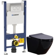 Комплект подвесной унитаз Esbano Azalea ESUPAZALB + система инсталляции Geberit 458.124.21.1
