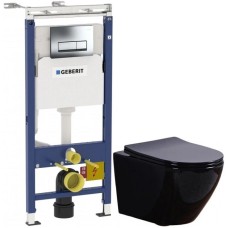 Комплект подвесной унитаз Esbano Azalea ESUPAZALB + система инсталляции Geberit 458.125.21.1