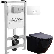 Комплект подвесной унитаз Esbano Azalea ESUPAZALB + система инсталляции Jacob Delafon E5504-NF + E4326-00