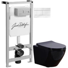 Комплект подвесной унитаз Esbano Azalea ESUPAZALB + система инсталляции Jacob Delafon E5504-NF + E4316-00