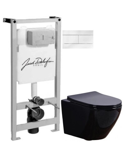 Комплект подвесной унитаз Esbano Azalea ESUPAZALB + система инсталляции Jacob Delafon E5504-NF + E4316-00
