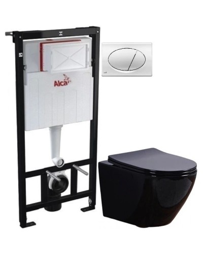 Комплект подвесной унитаз Esbano Azalea ESUPAZALB + система инсталляции AlcaPlast AM101/11203:1RUSSETM71