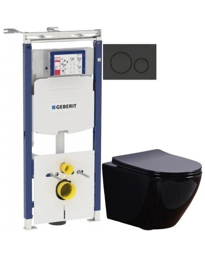 Комплект подвесной унитаз Esbano Azalea ESUPAZALB + система инсталляции Geberit 111.362.00.5 + 115.882.DW.1