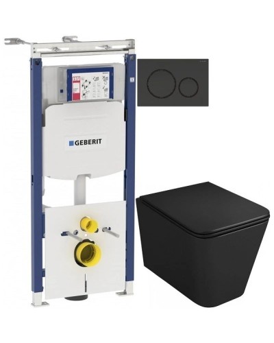 Комплект подвесной унитаз OWL 1975 Vatter OWLT190404 + система инсталляции Geberit 111.362.00.5 + 115.882.DW.1