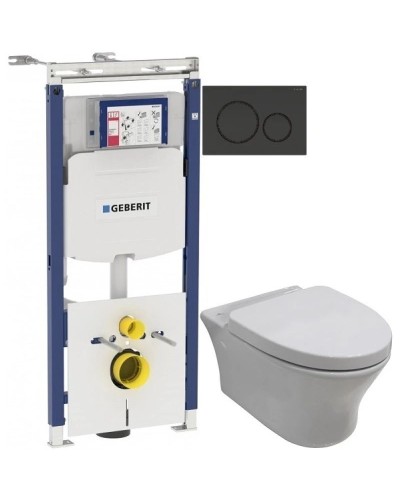 Комплект подвесной унитаз Noken Hotels N399999901 + N356330439 + система инсталляции Geberit 111.362.00.5 + 115.882.DW.1