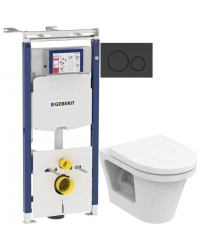 Комплект подвесной унитаз Toto CF CW132Y#NW1 + VC130 + система инсталляции Geberit 111.362.00.5 + 115.882.DW.1