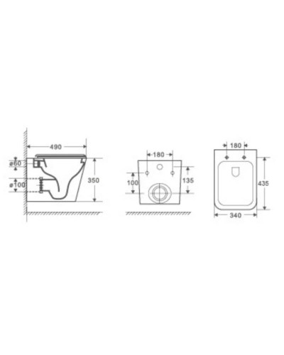 Комплект подвесной унитаз WeltWasser Gelbach 004MT-BL 10000003748 + система инсталляции Geberit 111.362.00.5 + 115.882.DW.1