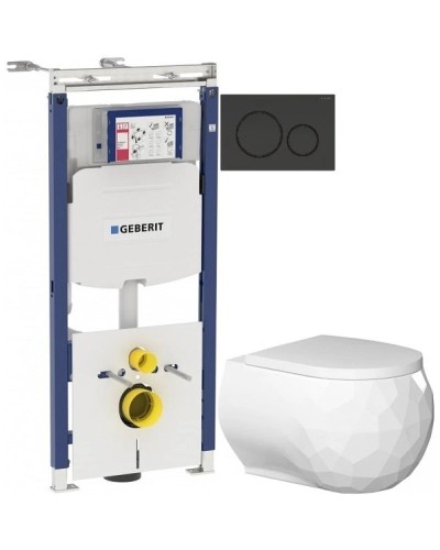 Комплект подвесной унитаз Bien Pent PNKA052N1VP0W3000 + система инсталляции Geberit 111.362.00.5 + 115.882.DW.1