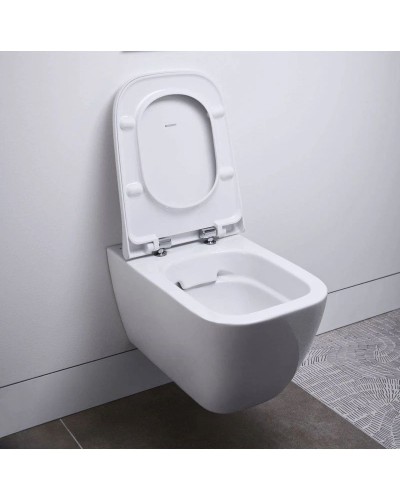 Комплект подвесной унитаз Geberit Smyle Square 500.683.01.1 + система инсталляции Geberit 111.362.00.5 + 115.882.DW.1