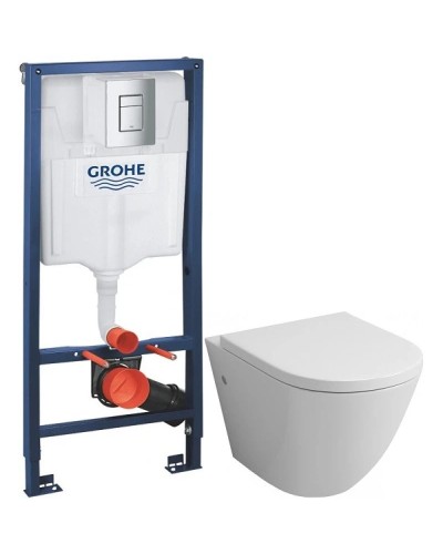 Комплект подвесной унитаз Grossman GR-4411 + система инсталляции Grohe 38772001