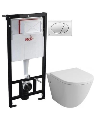 Комплект подвесной унитаз Grossman GR-4411 + система инсталляции AlcaPlast AM101/11203:1RUSSETM71