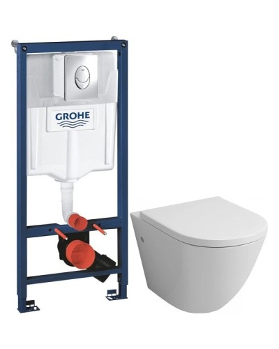 Комплект подвесной унитаз Grossman GR-4411 + система инсталляции Grohe 38721001