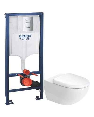 Комплект подвесной унитаз Duravit Architec 45720900A1 + система инсталляции Grohe 38772001