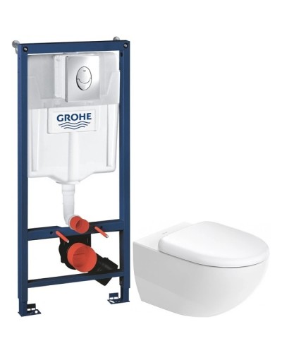 Комплект подвесной унитаз Duravit Architec 45720900A1 + система инсталляции Grohe 38721001