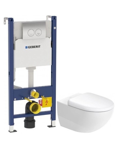 Комплект подвесной унитаз Duravit Architec 45720900A1 + система инсталляции Geberit 458.124.21.1