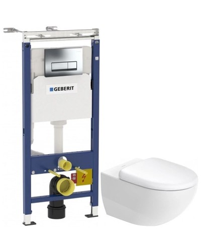 Комплект подвесной унитаз Duravit Architec 45720900A1 + система инсталляции Geberit 458.125.21.1