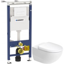 Комплект подвесной унитаз Duravit Architec 45720900A1 + система инсталляции Geberit 458.125.11.1