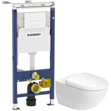 Комплект подвесной унитаз Duravit Architec 45720900A1 + система инсталляции Geberit 458.125.11.1