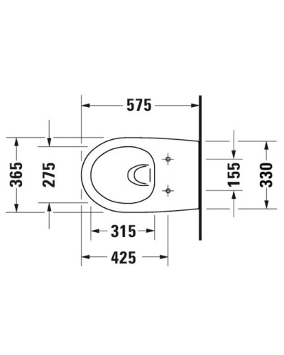 Комплект подвесной унитаз Duravit Architec 45720900A1 + система инсталляции Geberit 458.125.11.1
