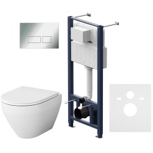 Комплект подвесной унитаз + система инсталляции Am.Pm Spirit 2.0 Pro S IS47051.701700