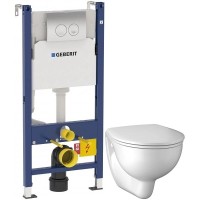 Комплект подвесной унитаз Kolo Rekord K93100000 + K90112000 + система инсталляции Geberit 458.124.21.1