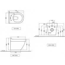 Комплект подвесной унитаз Jaquar Solo SLS-WHT-6953BIUFSM + система инсталляции Grohe 38772001