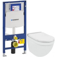 Комплект подвесной унитаз Jaquar Solo SLS-WHT-6953BIUFSM + система инсталляции Geberit 111.300.00.5