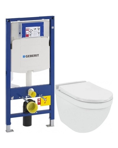 Комплект подвесной унитаз Jaquar Solo SLS-WHT-6953BIUFSM + система инсталляции Geberit 111.300.00.5