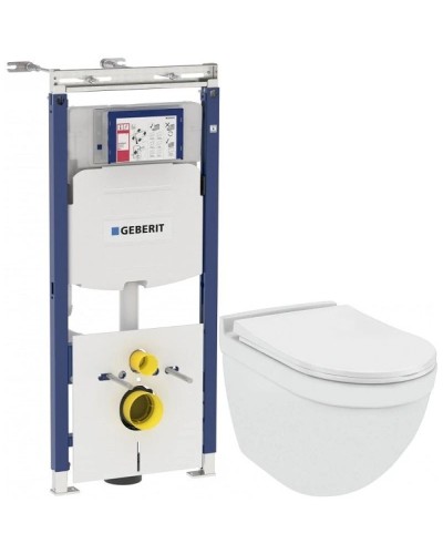 Комплект подвесной унитаз Jaquar Solo SLS-WHT-6953BIUFSM + система инсталляции Geberit 111.362.00.5