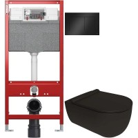 Комплект подвесной унитаз Bien Vokha MDKA052N1VP0B7000 + система инсталляции Tece 9300302 + 9240407