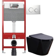 Комплект подвесной унитаз Esbano Clavel ESUPCLAVB + система инсталляции Tece 9300302 + 9240921