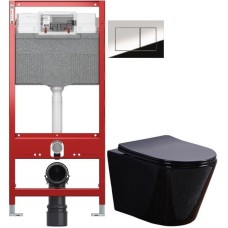 Комплект подвесной унитаз Esbano Clavel ESUPCLAVB + система инсталляции Tece 9300302 + 9240401