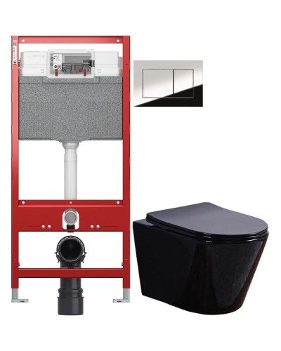 Комплект подвесной унитаз Esbano Clavel ESUPCLAVB + система инсталляции Tece 9300302 + 9240401