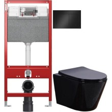 Комплект подвесной унитаз Esbano Clavel ESUPCLAVB + система инсталляции Tece 9300302 + 9240407