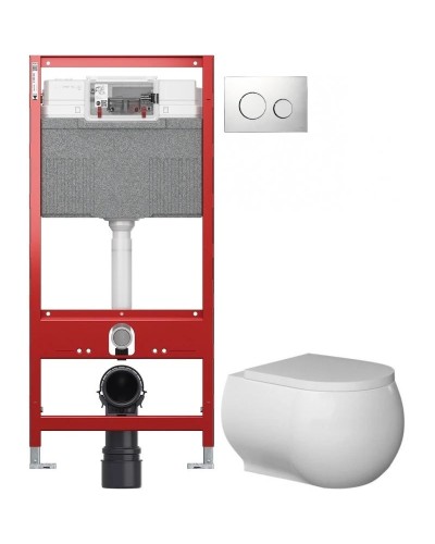 Комплект подвесной унитаз Bien Flash FLKA052N1VP0W3000 + система инсталляции Tece 9300302 + 9240921