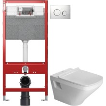 Комплект подвесной унитаз Duravit Durastyle 2536090000 + 0063790000 + система инсталляции Tece 9300302 + 9240921